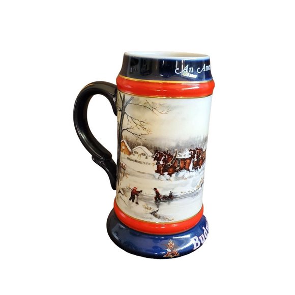 Collectible Budweiser Stein, 1990 with the Clydesdales - An American Tradition - Picture 2 of 7